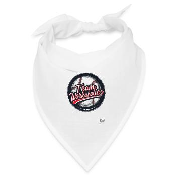 Arbeiten bis zum Burnout, Team Workaholics - Bandana Dreieckstuch - Weiß - Vorne