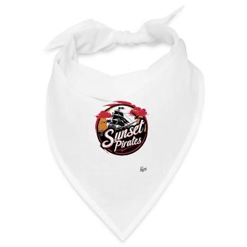 Das Schiff der Sonnenuntergang-Piraten: Segeln - Bandana Dreieckstuch - Weiß - Vorne