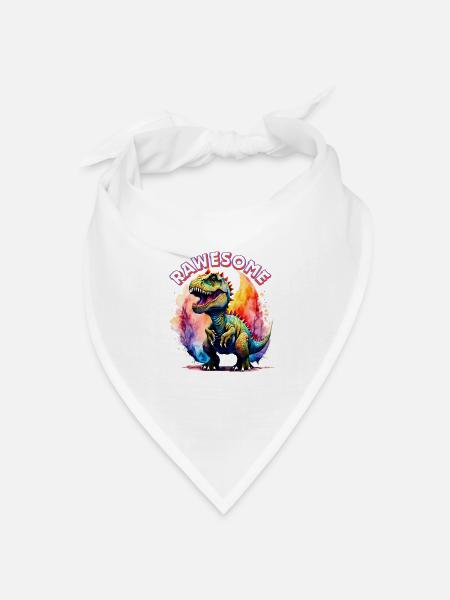 RAWRSOME - Bandana Dreieckstuch - Weiß