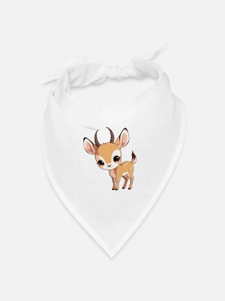 Antelope Antilopen Antilope - Bandana Dreieckstuch - Weiß