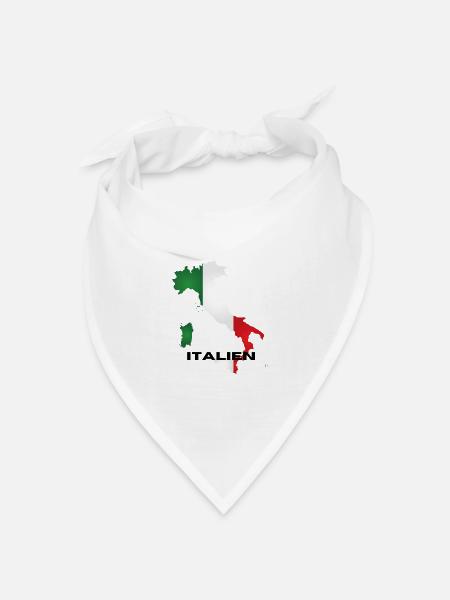 Italien - Bandana Dreieckstuch - Weiß