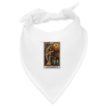 Tarotkarten Tarotkarte 20 Judgment Gericht - Bandana Dreieckstuch - Weiß - Vorne