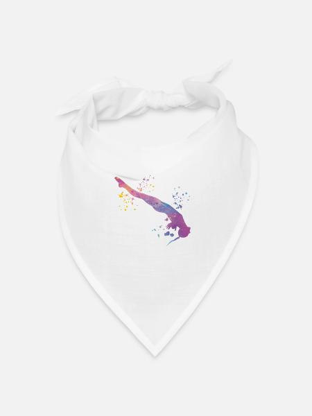 Synchronisierter Wassertaucher High Diver - Bandana Dreieckstuch - Weiß
