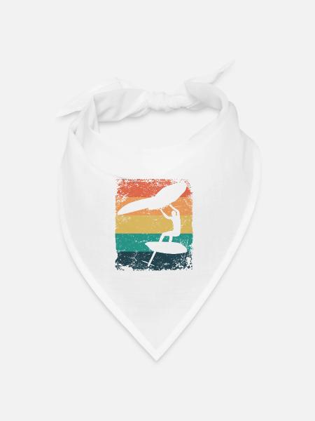 Flügelfolie Wingsurfing Retro-folie Flügel - Bandana Dreieckstuch - Weiß
