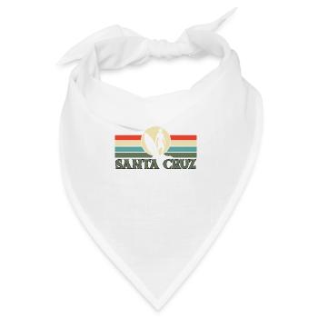Santa Cruz CA Kalifornien - Bandana Dreieckstuch - Weiß - Vorne