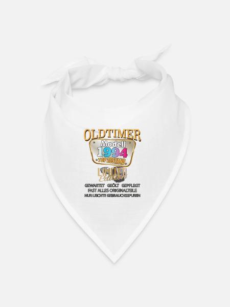 Oldtimer Modell 1994 gut erhalten lustig Geburtsta - Bandana Dreieckstuch - Weiß