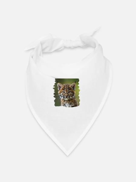 Bobcats Rotluchse Rotluchs Luchs - Bandana Dreieckstuch - Weiß