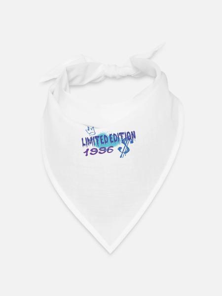 Limited Edition 1996 Geburtstag 1996 Geboren - Bandana Dreieckstuch - Weiß