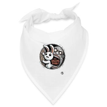 Das Schicksal des nörgelnden nervigen Mecker Hasen - Bandana Dreieckstuch - Weiß - Vorne