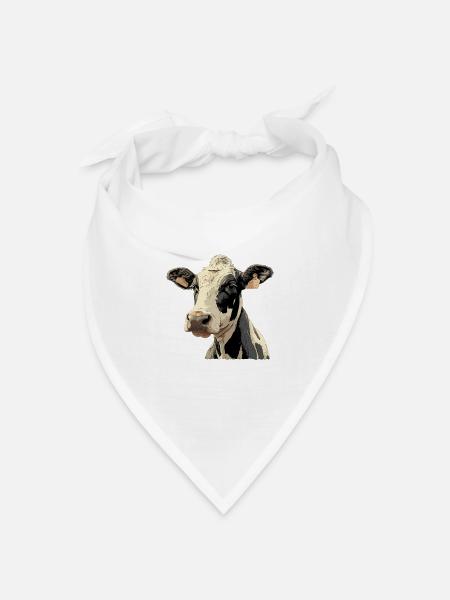 Kühe Kuh - Bandana Dreieckstuch - Weiß