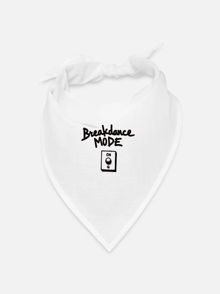 Breakdance Mode On Breakdance Breakdancing - Bandana Dreieckstuch - Weiß