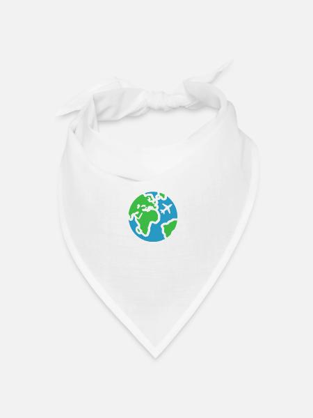 Reise Humor Urlaub - Bandana Dreieckstuch - Weiß