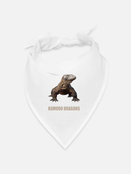 Komodowarane Komodowaran - Bandana Dreieckstuch - Weiß