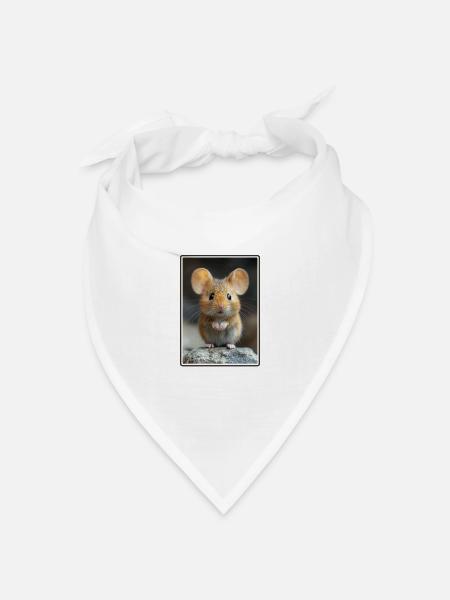 Mäuse Maus - Bandana Dreieckstuch - Weiß