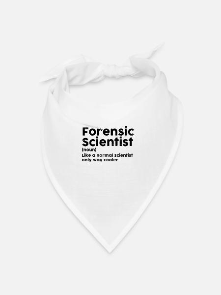 Forensiker Definition Lustige Forensik - Bandana Dreieckstuch - Weiß