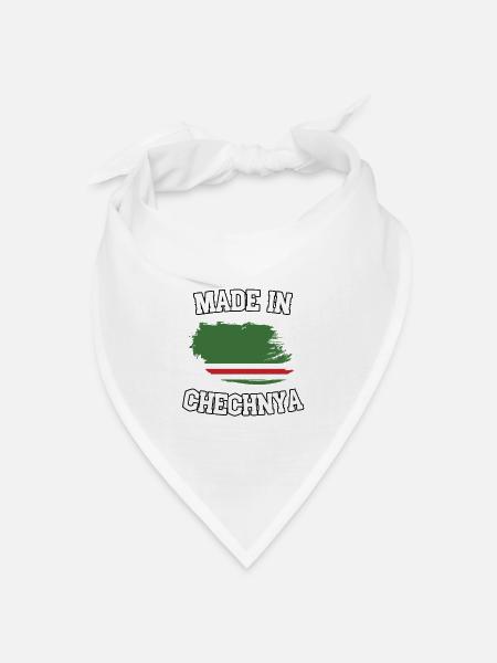Made in Chechnya - Bandana Dreieckstuch - Weiß