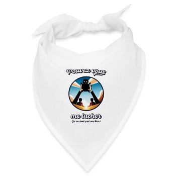 Ich bin kein Löwe Humor Lustige Katze - Bandana Dreieckstuch - Weiß - Vorne