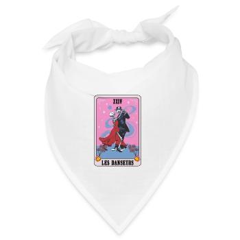 Dancers Passion Dance und Tarot Geschenkidee - Bandana Dreieckstuch - Weiß - Vorne