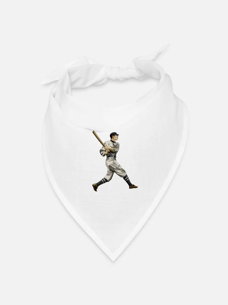 Baseball - Bandana Dreieckstuch - Weiß