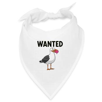 Gesucht Möwe Eiscreme Abenteuer - Bandana Dreieckstuch - Weiß - Vorne