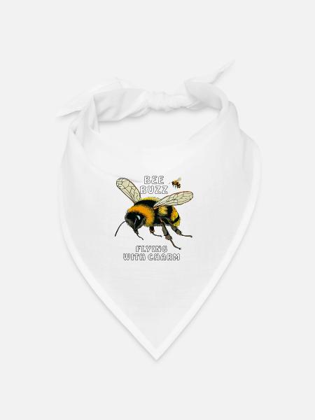 HUMMELN BEE BUZZ FLYING WITH CHARM - Bandana Dreieckstuch - Weiß