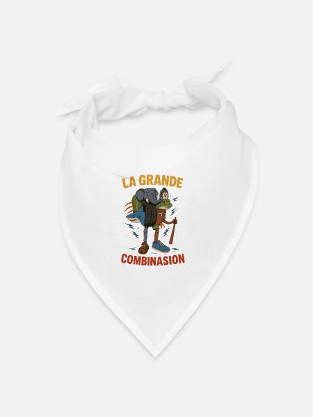 Combinasion La Grande Kombination Italienische Brainrot - Bandana Dreieckstuch - Weiß