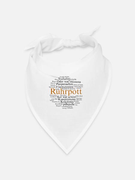 Ruhrpott Sprache Dortmund Bochum Hömma Ruhrdeutsch - Bandana Dreieckstuch - Weiß