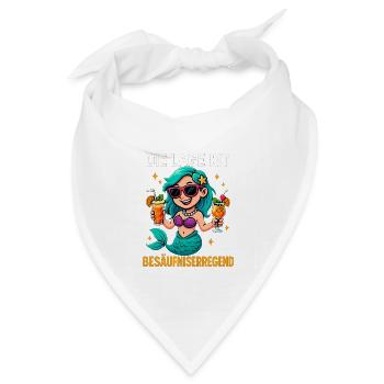 Die Lage Ist Besäufniserregend Meerjungfrau - Bandana Dreieckstuch - Weiß - Vorne