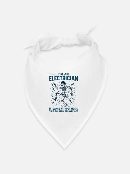 Elektriker Elektromeister - Ich bin Elektriker - Bandana Dreieckstuch - Weiß
