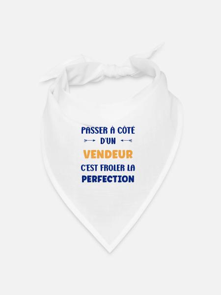 Verkäufer - Bandana Dreieckstuch - Weiß