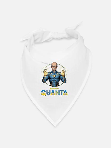 Quanta-Planck-Superheld - Bandana Dreieckstuch - Weiß