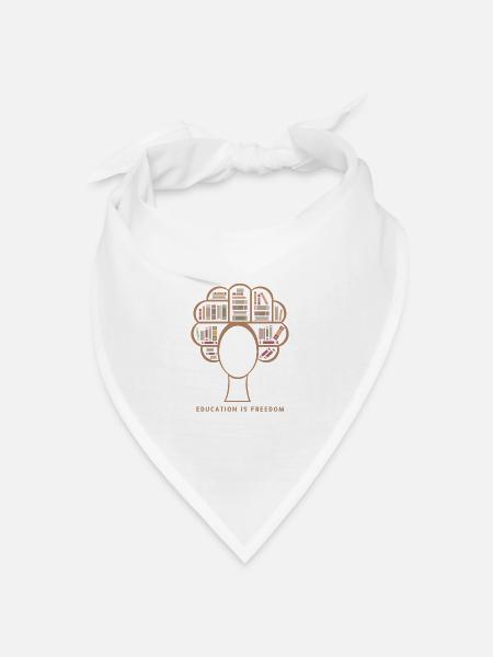 Black History Month - Bandana Dreieckstuch - Weiß