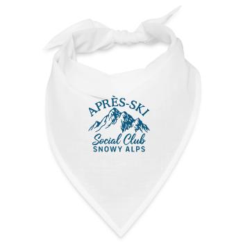 Apres Ski Social Club Bernese Alps - Bandana Dreieckstuch - Weiß - Vorne