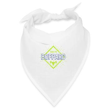 Boppard am Rhein Rheinland-Pfalz Reben Souvenir - Bandana Dreieckstuch - Weiß - Vorne