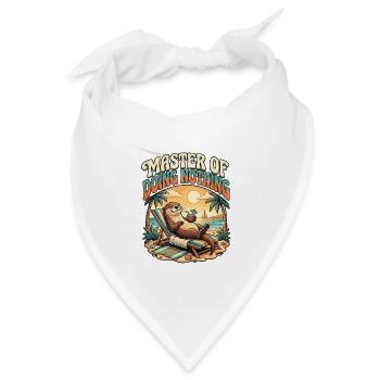 Otter Holidays - Bandana Dreieckstuch - Weiß - Vorne