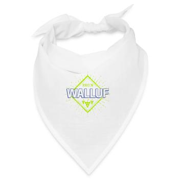 Walluf am Rhein Retro Reben Deutschland Souvenir - Bandana Dreieckstuch - Weiß - Vorne