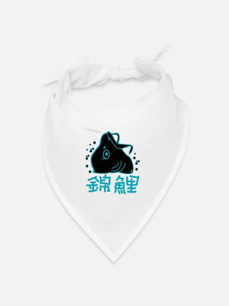 Japan koi - Bandana Dreieckstuch - Weiß