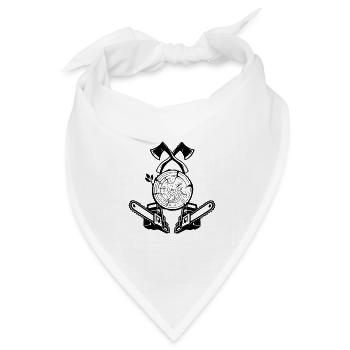 Landschaftsgärtner hart härter Gärtner - Bandana Dreieckstuch - Weiß - Vorne