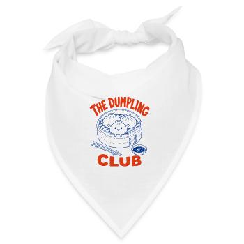 Der Dumpling Club Dim Sum Dampfkorb - Bandana Dreieckstuch - Weiß - Vorne