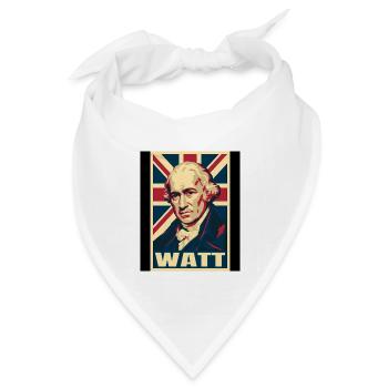 James Watt UK Pop Art - Bandana Dreieckstuch - Weiß - Vorne
