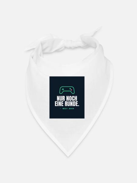 Gamer - Bandana Dreieckstuch - Weiß