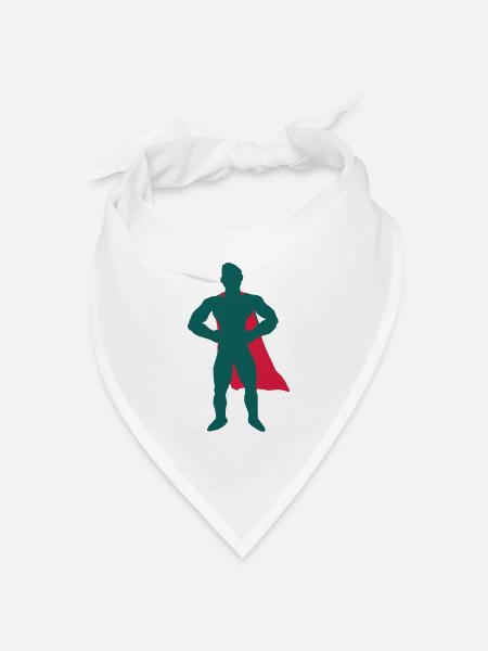 superhero - Bandana Dreieckstuch - Weiß
