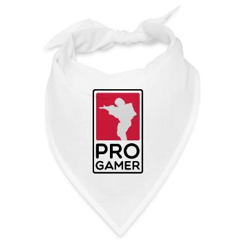 Progamer - Bandana Dreieckstuch - Weiß - Vorne