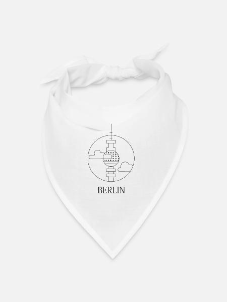 Berlin - Bandana Dreieckstuch - Weiß