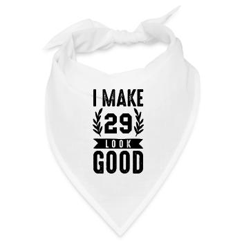 look good 29 - Bandana Dreieckstuch - Weiß - Vorne