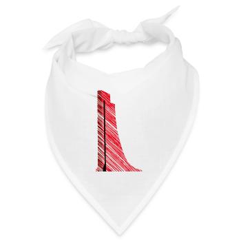 Laboe Modern Art – Marine-Ehrenmal - Bandana Dreieckstuch - Weiß - Vorne