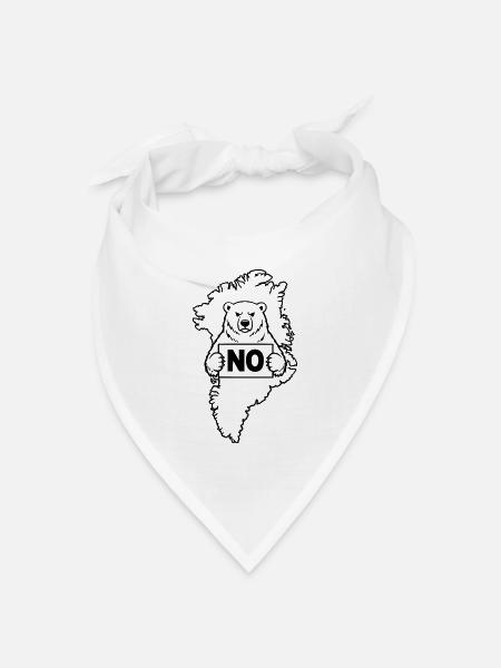 Greenland is not for Sale - Bandana Dreieckstuch - Weiß