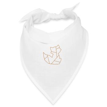Fuchs | Tier | Logo | Fox - Bandana Dreieckstuch - Weiß - Vorne