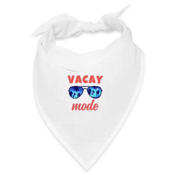 Sommerurlaub Familienausflug Retro Beach Vacay Mode - Bandana Dreieckstuch - Weiß - Vorne
