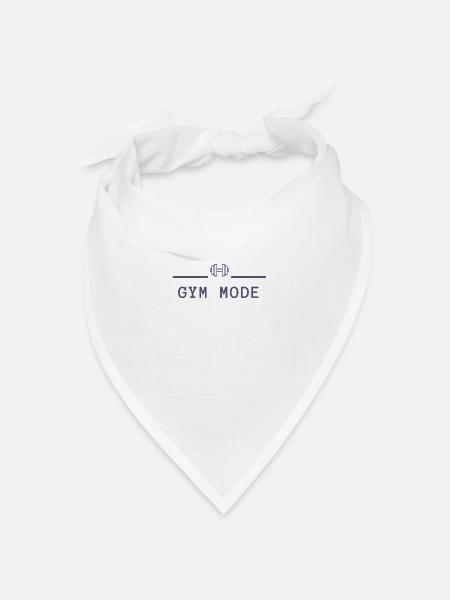 GYM MODE - Bandana Dreieckstuch - Weiß
